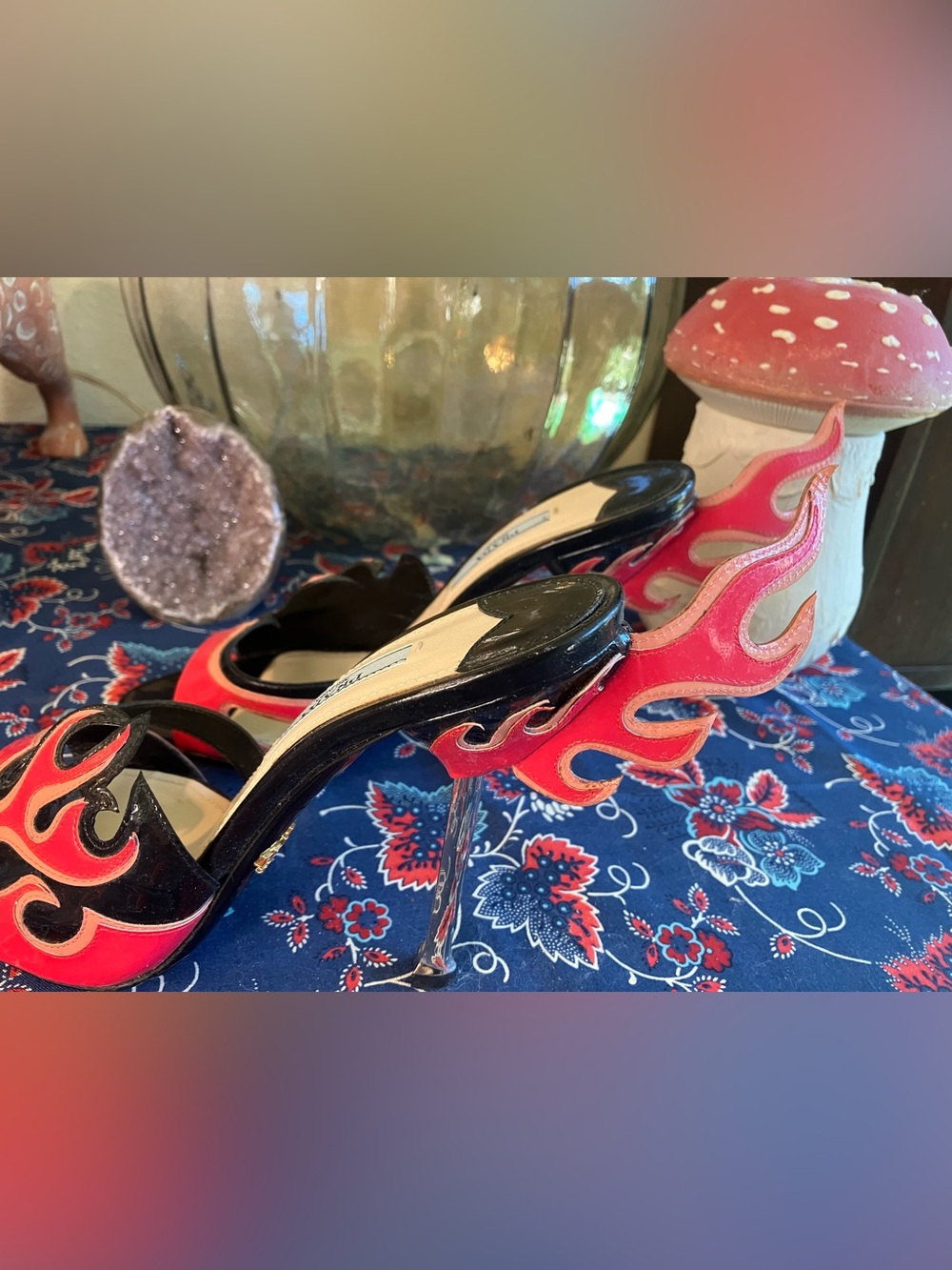 Prada Hot Pink Hot Rod Flame Heels 37 SS 2012 - Picture 3 of 15